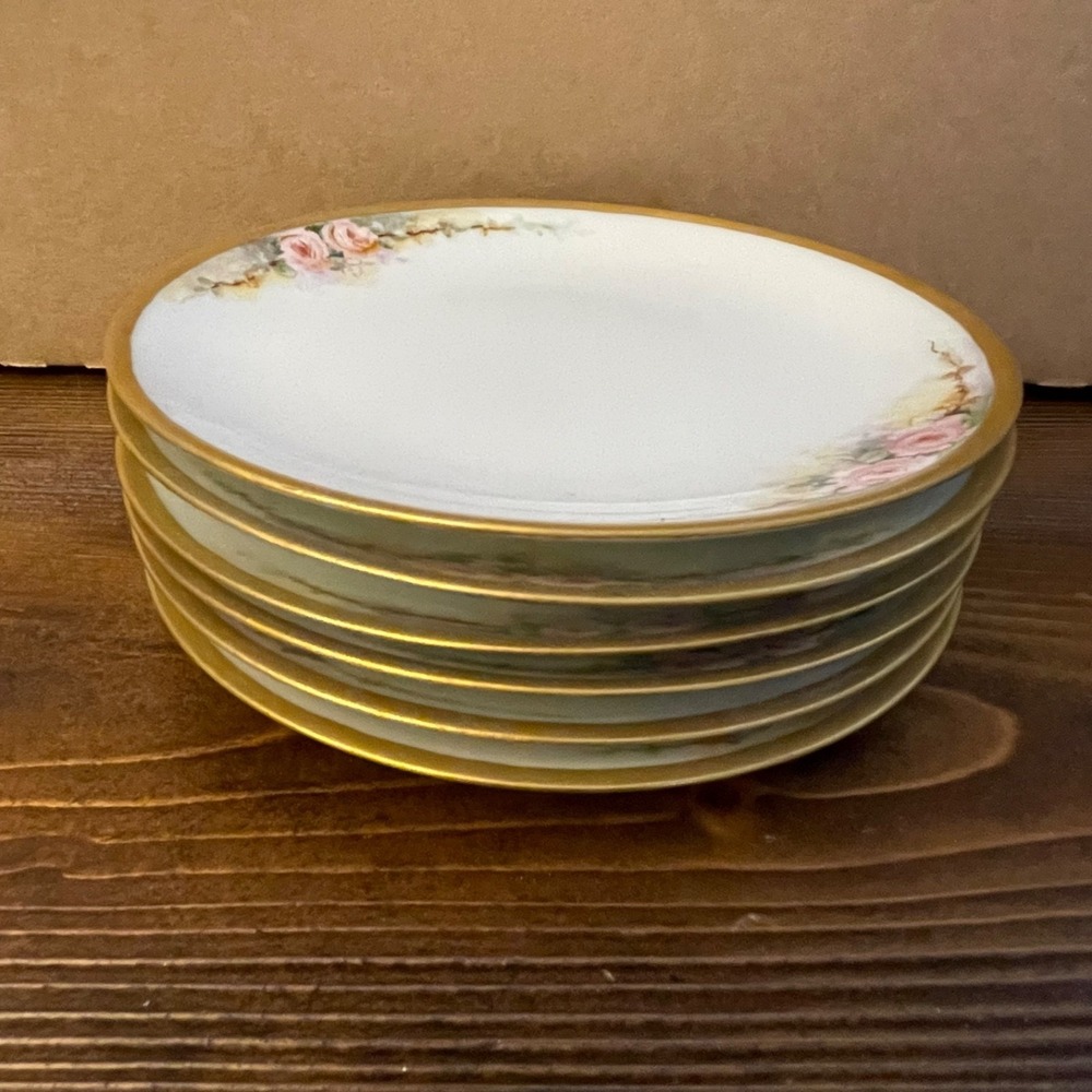 Vintage 40's Royal Chelsea English Bone China Teacup Saucer Set Turquoise Floral